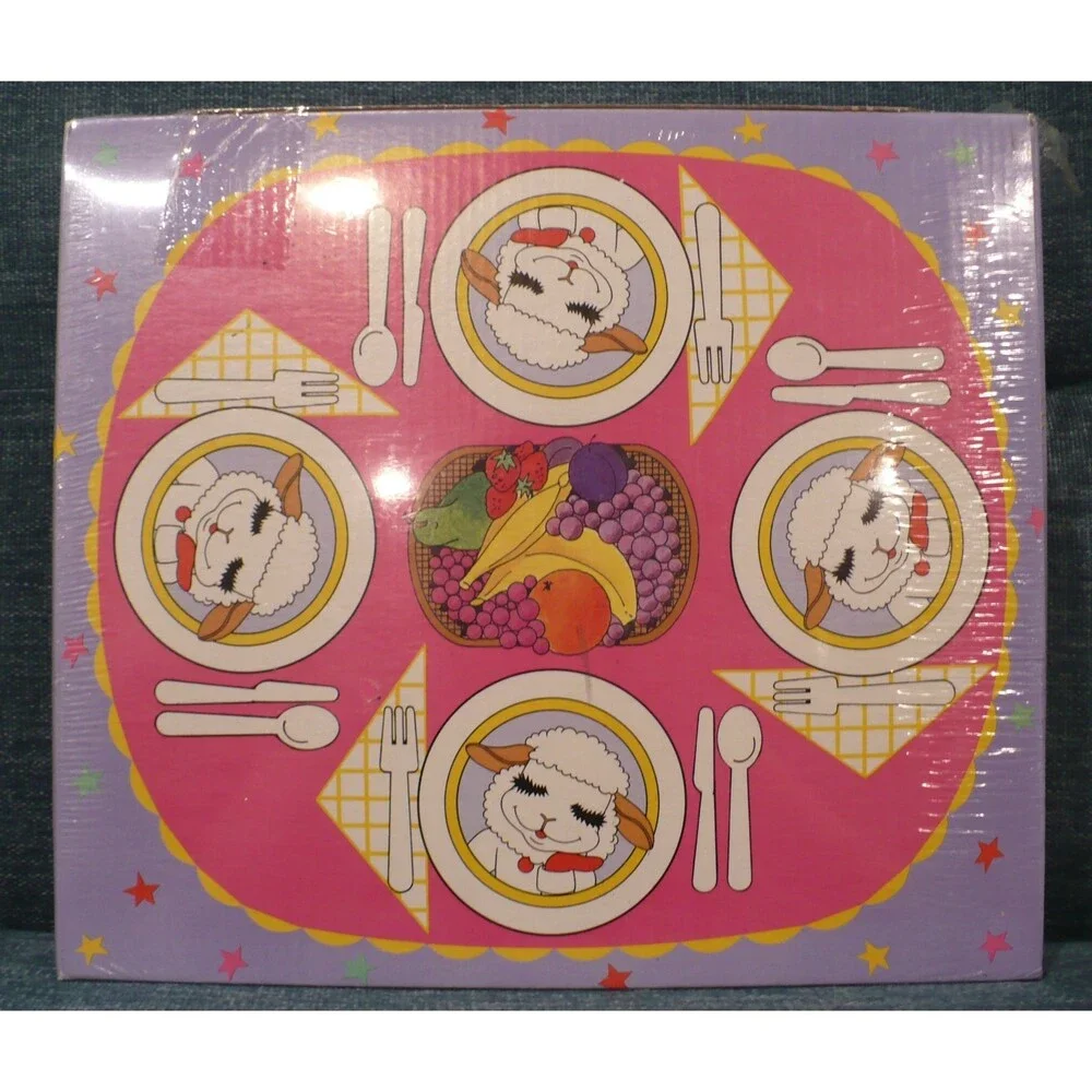 RARE 1993 Shari Lewis' Lamb Chop & Friends Christmas Toy Playmates Tea Set  NIB